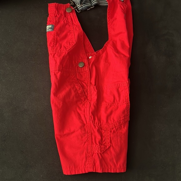 Oshkosh B’gosh Toddler Boys Shortalls size 3T color Red. - Picture 5 of 7